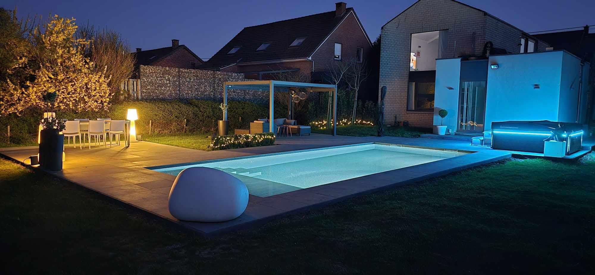 Piscine de nuit